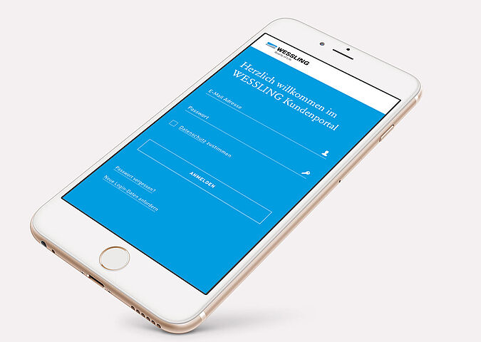 WESSLING customer portal mobile