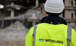 WESSLINg employee on a construction site