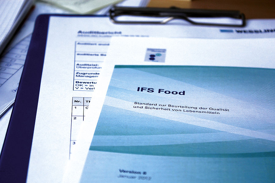 IFS Food Standard Formular zur Beurteilung der Qualität und Sicherheit von Lebensmitteln