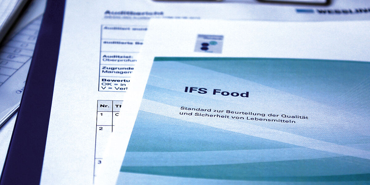 IFS Food Standard Formular zur Beurteilung der Qualität und Sicherheit von Lebensmitteln