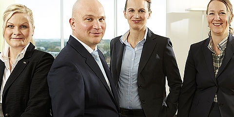 Unternehmensgründer Dr. Erwin Weßling, Julia und Florian Weßling (Geschäftsführende Gesellschafter), Anna und Diana Weßling (Gesellschafterinnen)